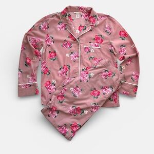 Victoria secret Floral pajama set Pink XS